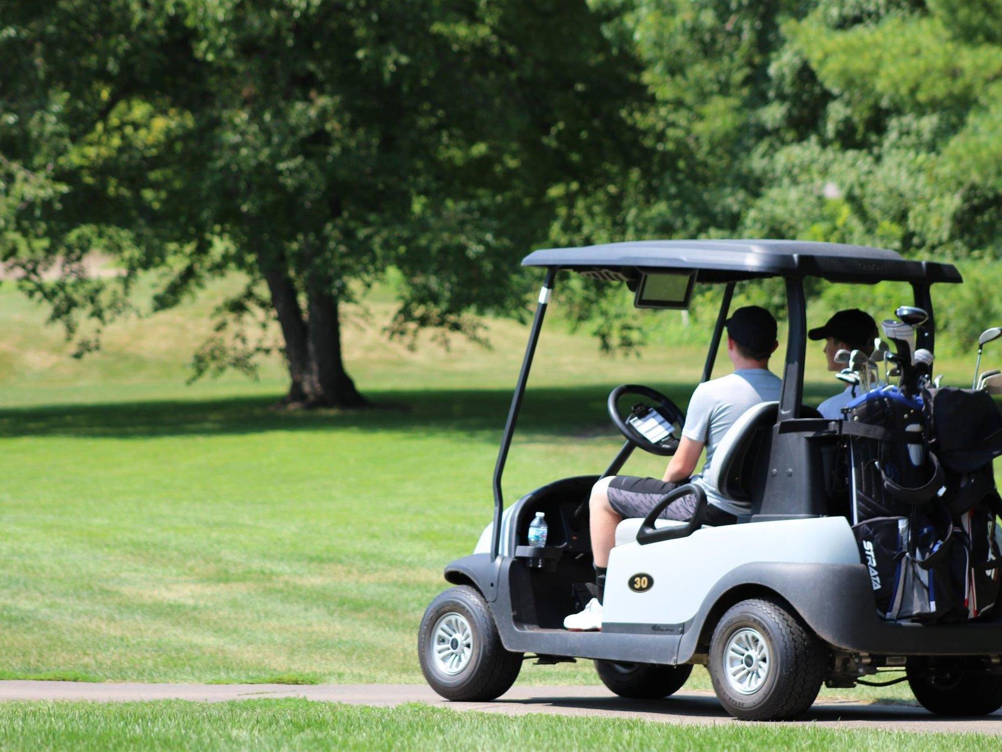 Brand new, electric golf carts with built in GPS!